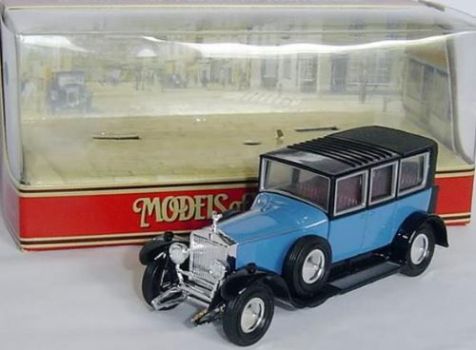 1:45 Matchbox Models of Yesteryear 1925 Rolls Royce Phantom I Blue