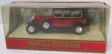 1:45 Matchbox Models of Yesteryear 1925 Rolls Royce Phantom I Red
