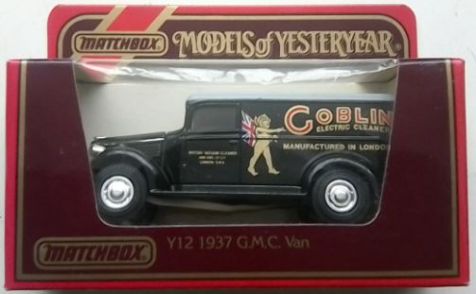 1:45 Matchbox Models of Yesteryear 1937 G.M.C Van Goblin