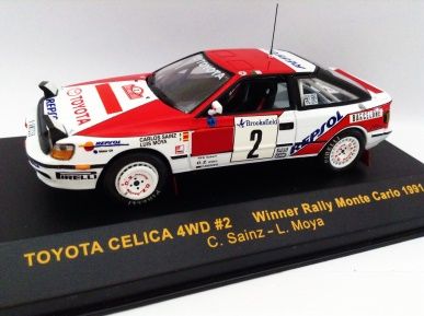 1:43 IXO Toyota Celica 4WD #2 - 1991 Monte Carlo Rally Winner