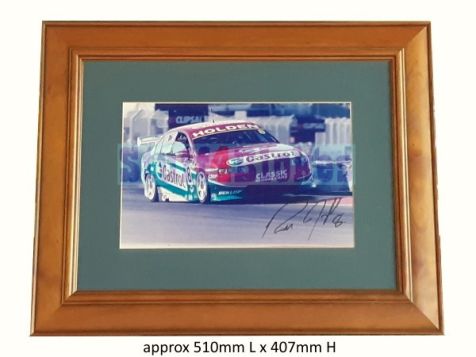 Russell Ingall 2002 Castrol Holden VX Commodore Hand Signed Framed Photograph