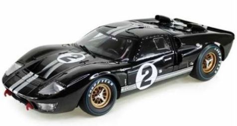 1:18 Shelby Collectables 1966 Ford GT-40 MKII #2 Black