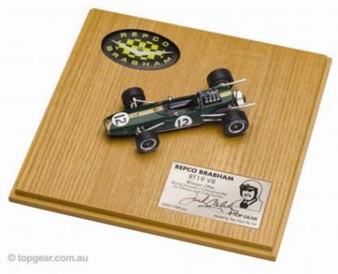 Top Gear Legends 1966 Repco Brabham BT19 V8 #12 Jack Brabham F1 Car Signature Edition
