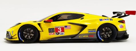 1:18 scale Diecast model #3 2020 Corvette C-8R - Yellow 