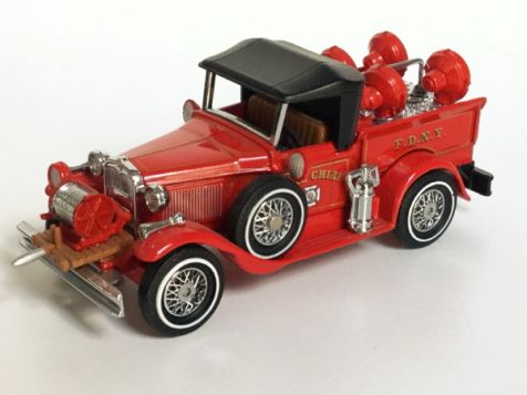 Matchbox 1930 Ford Model A Battalion Chief's Vehicle - Fire Engine Series YFE12