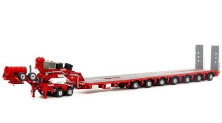 1:50 Drake Collectables 2x8 Dolly and 7X8 Steerable Low Loader Rosso Red